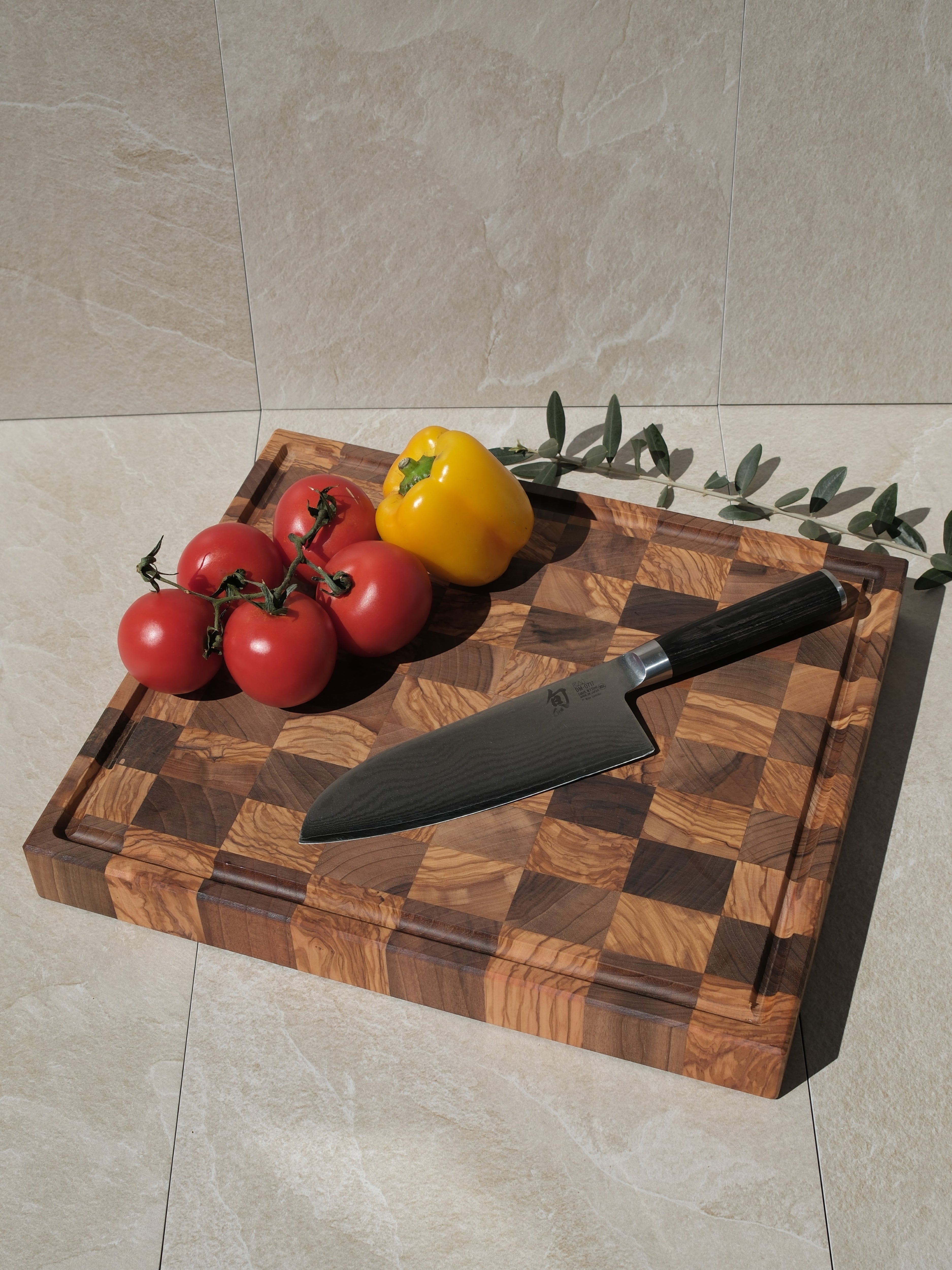 Tagliere largo a mosaico 39cm